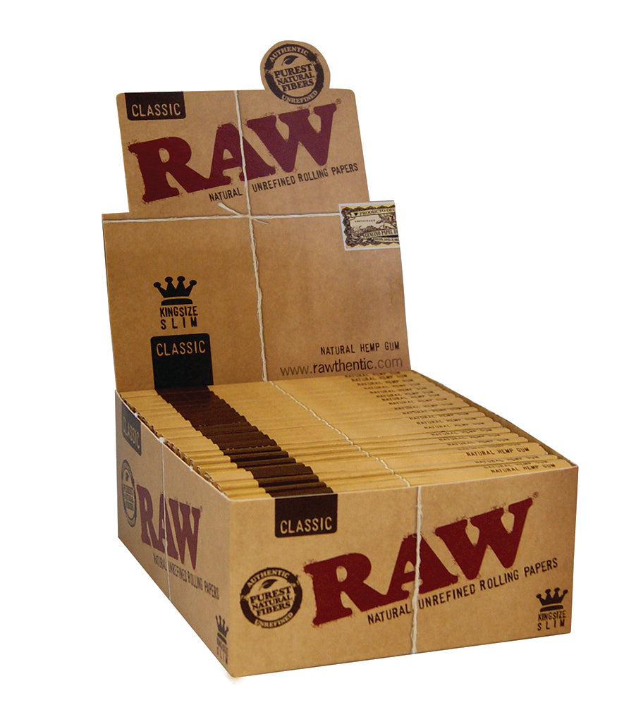 RAW Connoisseur King Size Rullepapir + Filtre – 110 mm (24 stk. pr. kasse)