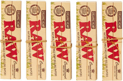 RAW Organic Hemp Connoisseur King Size Slim + Tips – 24 pcs.