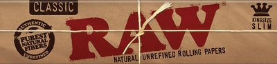 RAW Classic King Size Slim Rolling Papers – 110 mm (50 pcs. per box)